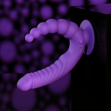 Evolved THE RIDER - Purple USB Rechargeable Double Ended Vibrator with Wireless Remote