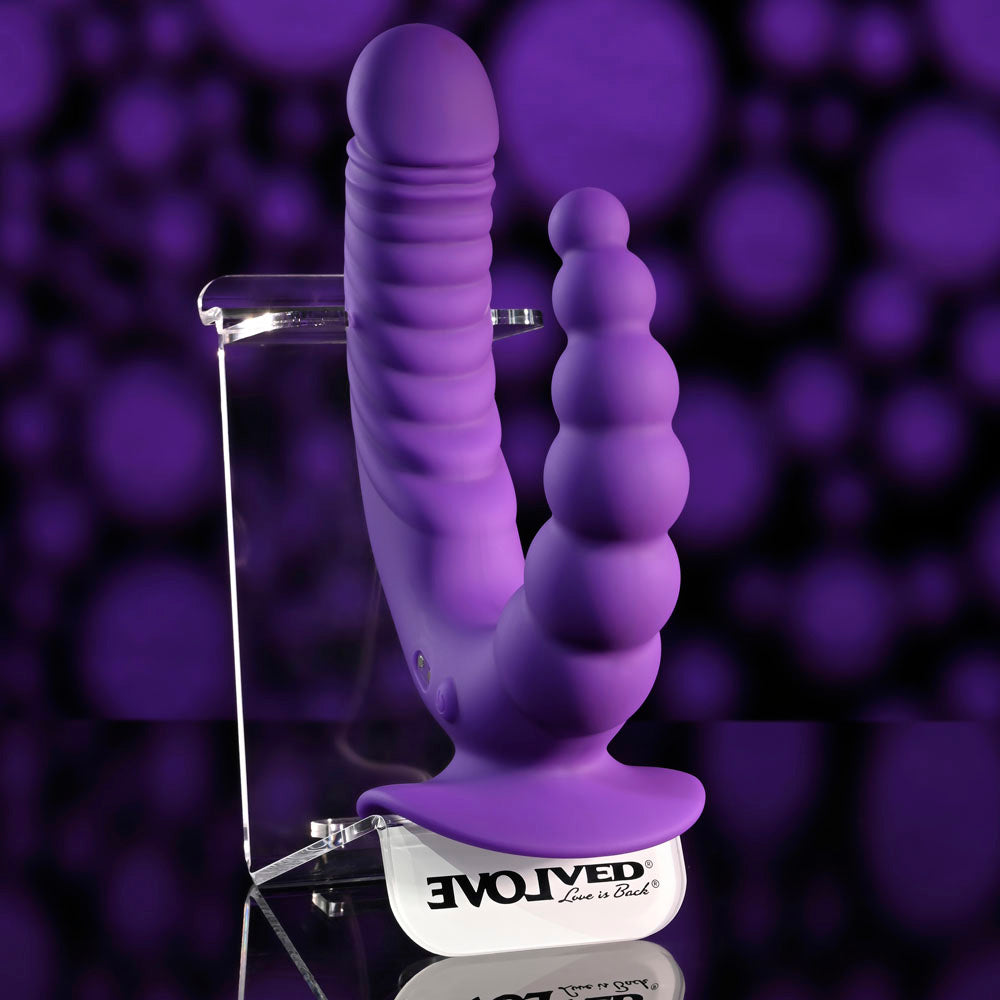 Evolved THE RIDER - Purple Double Ended Vibrator