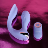 Evolved EVERY WAY PLAY - Purple 12.8 cm USB Rechargeable Rabbit Vibrator with Wireless Remote Control - Image 5