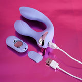 Evolved EVERY WAY PLAY - Purple 12.8 cm USB Rechargeable Rabbit Vibrator with Wireless Remote Control - Image 7