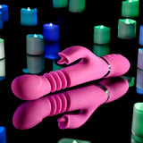 Evolved PINK DRAGON - Pink 24.2 cm USB Rechargeable Thrusting Rabbit Vibrator - Image 4