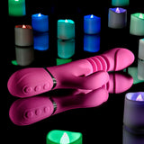 Evolved PINK DRAGON - Pink 24.2 cm USB Rechargeable Thrusting Rabbit Vibrator - Image 5