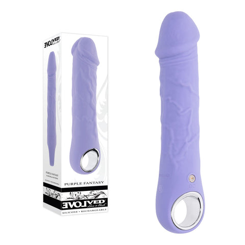 Evolved PURPLE FANTASY - Purple 18.4 cm USB Rechargeable Vibrator - Image 1