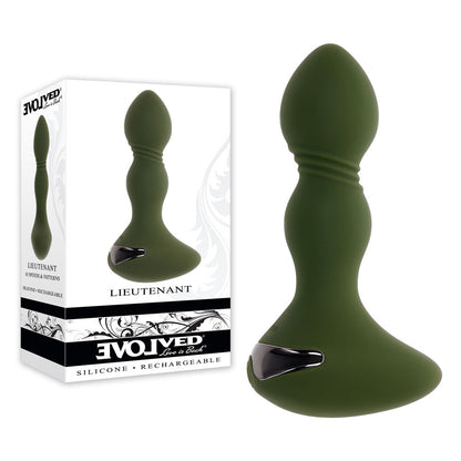 Evolved LIEUTENANT - Green 12.2 cm Vibrating Butt Plug