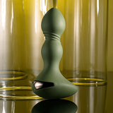 Evolved LIEUTENANT - Green 12.2 cm USB Rechargeable Vibrating Butt Plug - Image 4