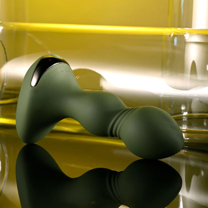Evolved LIEUTENANT - Green 12.2 cm Vibrating Butt Plug