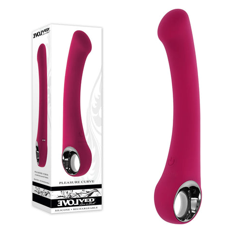 Evolved PLEASURE CURVE - Pink 19 cm USB Rechargeable Vibrator - Image 1