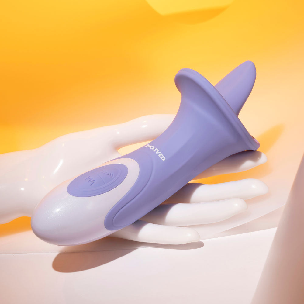 Evolved LIX & KISSES - Purple 18.7 cm Flicking Tongue Stimulator