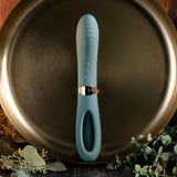 Evolved CHICK FLICK - Olive Green 24 cm USB Rechargeable Vibrator with Flicking Tip - Image 4