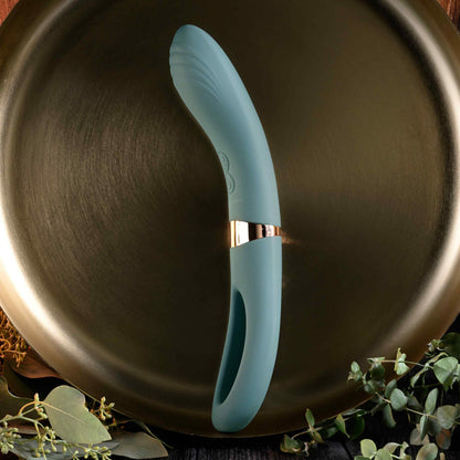 Evolved CHICK FLICK - Olive Green 24 cm Vibrator with Flicking Tip