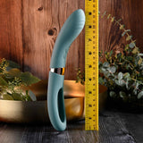 Evolved CHICK FLICK - Olive Green 24 cm USB Rechargeable Vibrator with Flicking Tip - Image 8