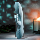 Evolved BOSS BUNNY - Baby Blue 20.1 cm USB Rechargeable Rabbit Vibrator - Image 3
