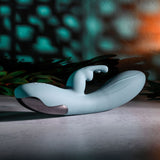 Evolved BOSS BUNNY - Baby Blue 20.1 cm USB Rechargeable Rabbit Vibrator - Image 5