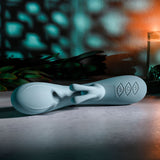 Evolved BOSS BUNNY - Baby Blue 20.1 cm USB Rechargeable Rabbit Vibrator - Image 7