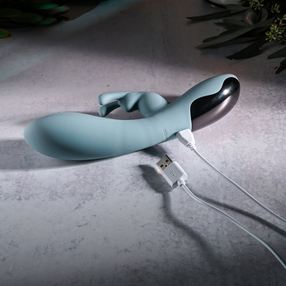 Evolved BOSS BUNNY - Baby Blue 20.1 cm Rabbit Vibrator