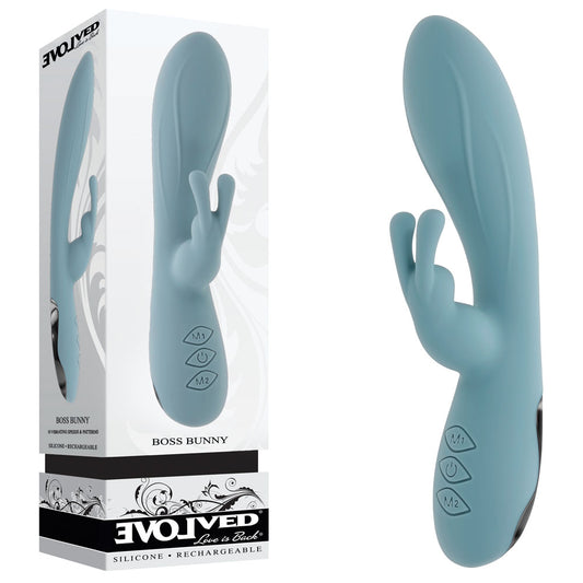 Evolved BOSS BUNNY - Baby Blue 20.1 cm Rabbit Vibrator