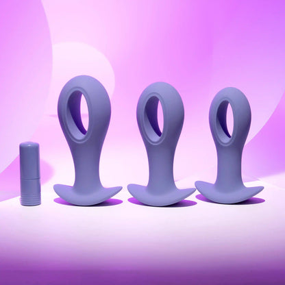 Evolved HOLE PUNCH PLUG SET - Purple Butt Plugs Set of 3