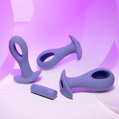 Evolved HOLE PUNCH PLUG SET - Purple Butt Plugs Set of 3