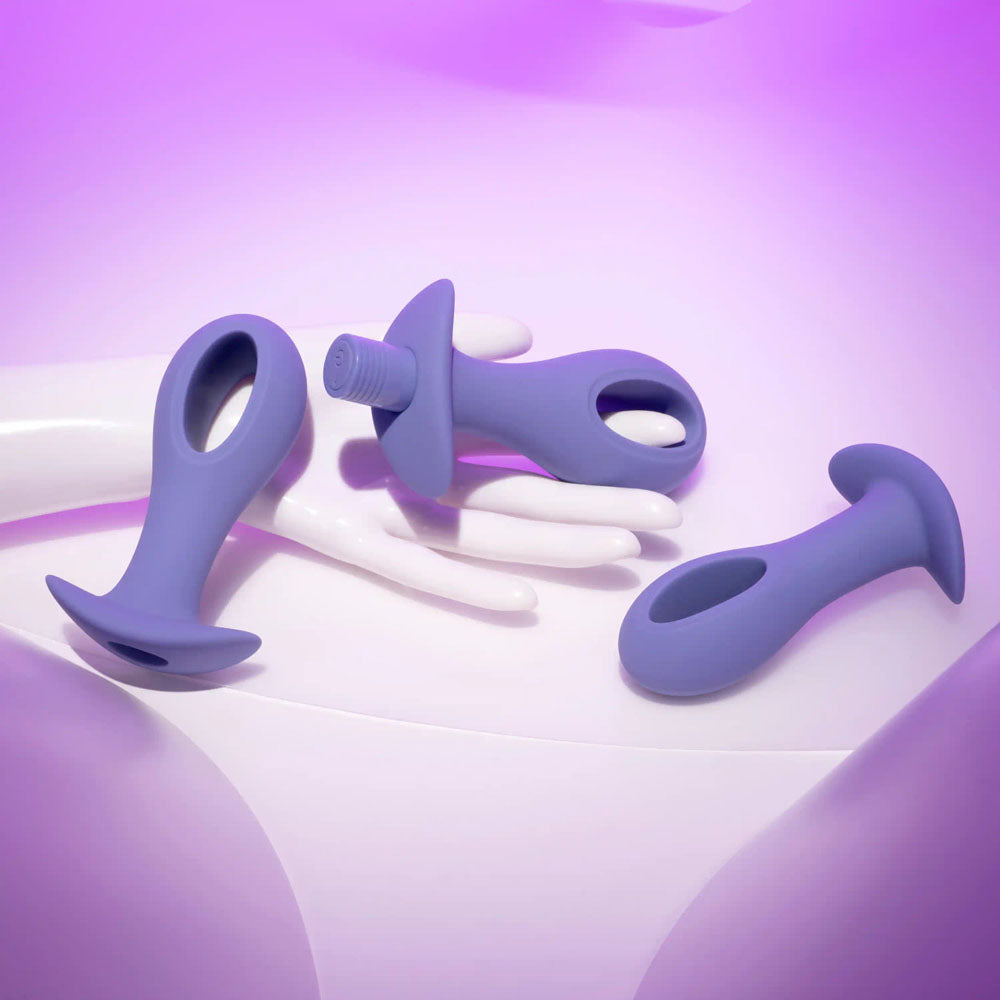 Evolved HOLE PUNCH PLUG SET - Purple Butt Plugs Set of 3