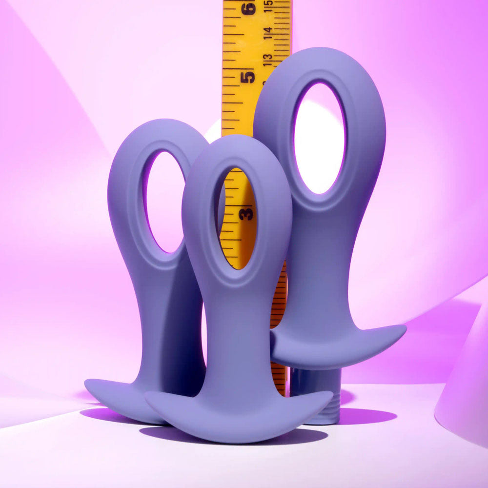 Evolved HOLE PUNCH PLUG SET - Purple Butt Plugs Set of 3
