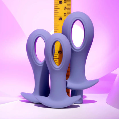 Evolved HOLE PUNCH PLUG SET - Purple Butt Plugs Set of 3