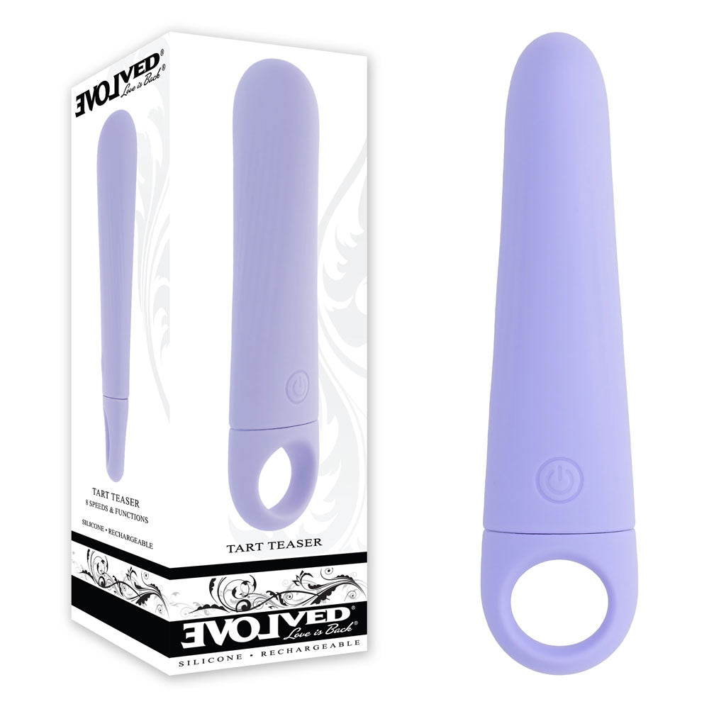Evolved TART TEASER - Purple 15.2 cm USB Rechargeable Vibrator - Image 1