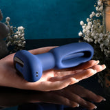 Evolved THE FLAPPER - Blue 14 cm USB Rechargeable Vibrating and Flapping Butt Plug with Remote - Image 5
