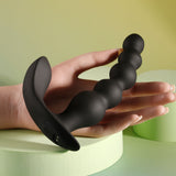 Evolved BEAD ME UP - Black 16.8 cm USB Rechargeable Vibrating Anal Beads with Wireless Remote - Image 3