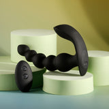 Evolved BEAD ME UP - Black 16.8 cm USB Rechargeable Vibrating Anal Beads with Wireless Remote - Image 4