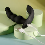 Evolved BEAD ME UP - Black 16.8 cm USB Rechargeable Vibrating Anal Beads with Wireless Remote - Image 8