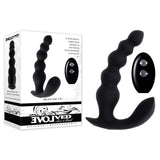 Evolved BEAD ME UP - Black 16.8 cm USB Rechargeable Vibrating Anal Beads with Wireless Remote - Image 1