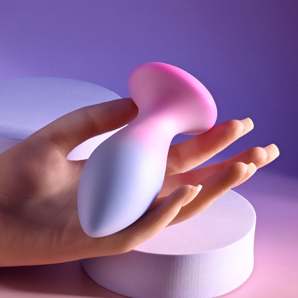 Evolved PARADISE PLUG - Pink/Purple 10.5 cm Vibrating Butt Plug