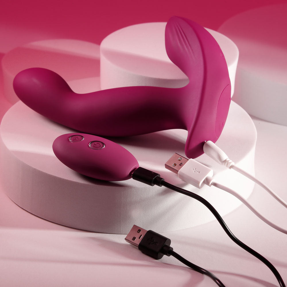 Evolved COME ON OVER - Burgundy Red 15.9 cm Vibrator