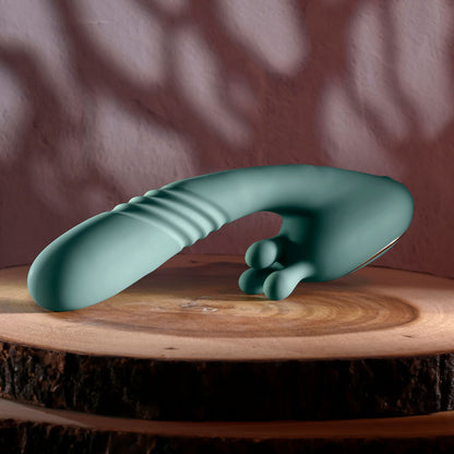 Evolved THRUST INTO ECSTASY - Green Thrusting & Rotating Vibrator
