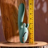Evolved THRUST INTO ECSTASY - Green 21 cm USB Rechargeable Thrusting & Rotating Vibrator - Image 8