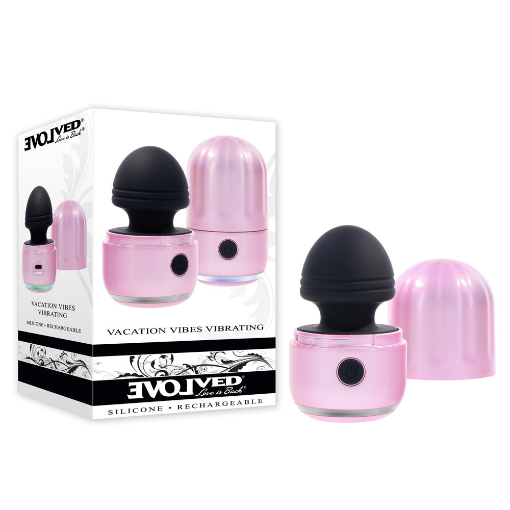 Evolved VACATION VIBES - VIBRATING - Pink/Black Vibrating Stimulator