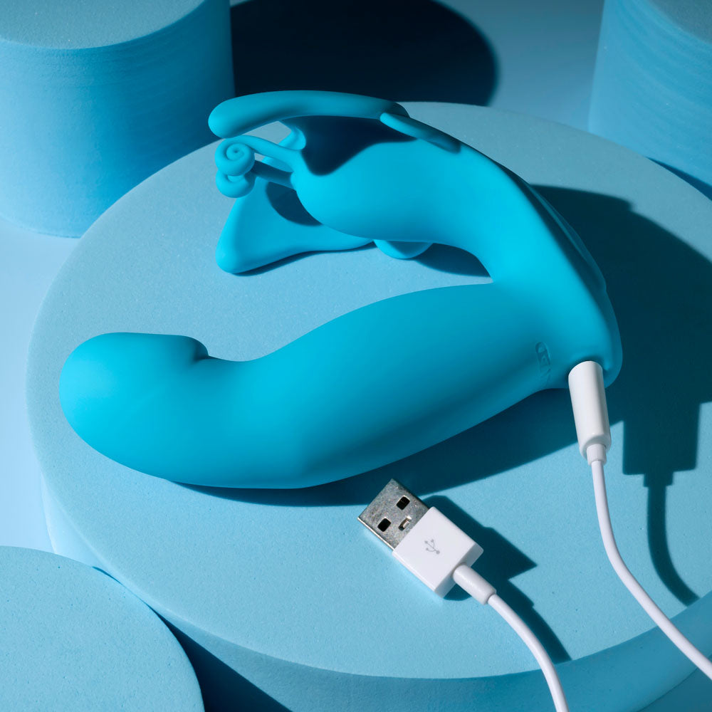Evolved SPREAD YOUR WINGS - Blue Wearable Butterfly Vibrator