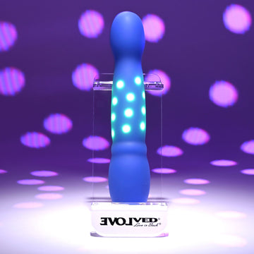 Evolved DISCO DIVA - Blue 20.9 cm USB Rechargeable Light Up Vibrator
