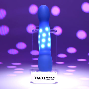 Evolved DISCO DIVA - Blue 20.9 cm USB Rechargeable Light Up Vibrator