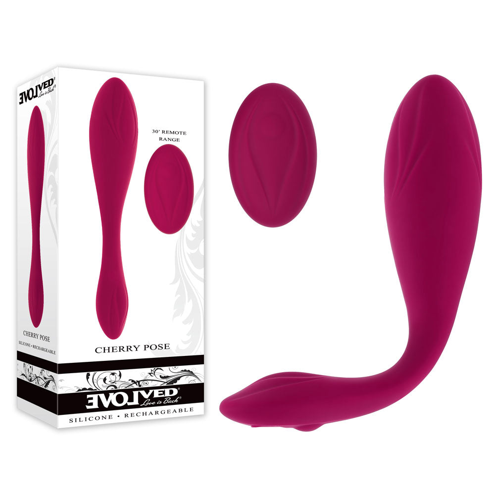 Evolved CHERRY POSE - Pink 16.1 cm Flexible & Posable Vibrator