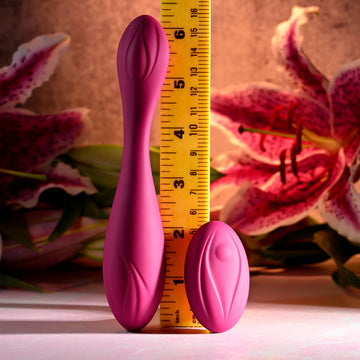 Evolved CHERRY POSE - Pink 16.1 cm USB Rechargeable Flexible & Posable Vibrator with Remote