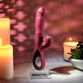 Evolved BURSTING WITH PLEASURE - Red 25.4 cm USB Rechargeable Vibrator with Tapping Clitoral Stimulator