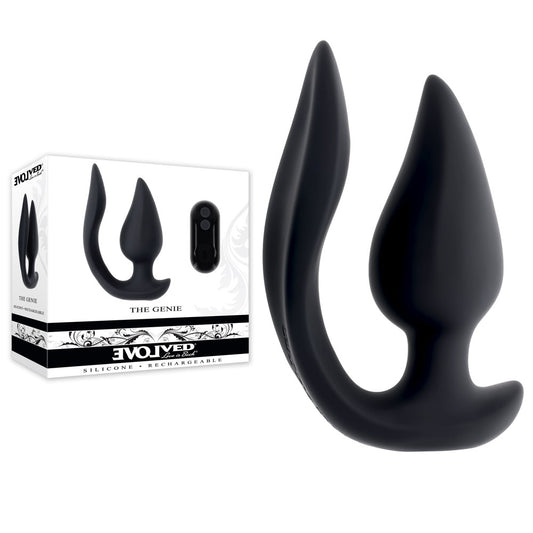 Evolved THE GENIE - Black 11.2 cm Vibrating Plug