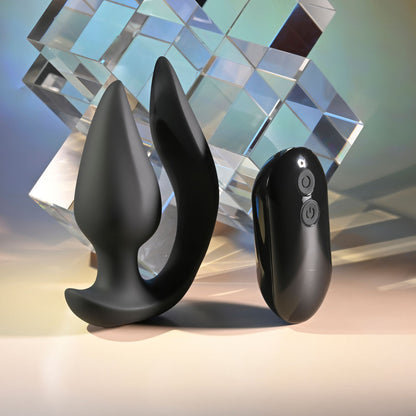 Evolved THE GENIE - Black 11.2 cm Vibrating Plug