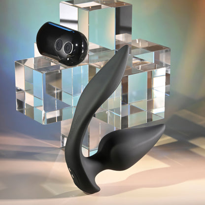Evolved THE GENIE - Black 11.2 cm Vibrating Plug