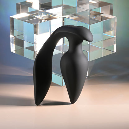 Evolved THE GENIE - Black 11.2 cm Vibrating Plug