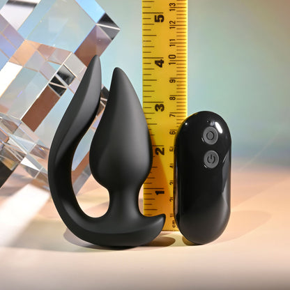 Evolved THE GENIE - Black 11.2 cm Vibrating Plug