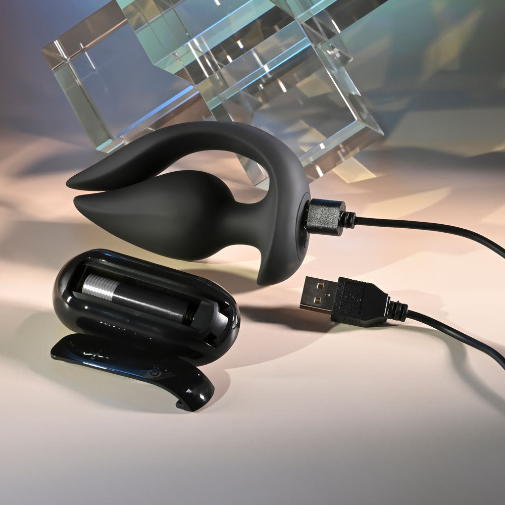 Evolved THE GENIE - Black 11.2 cm Vibrating Plug