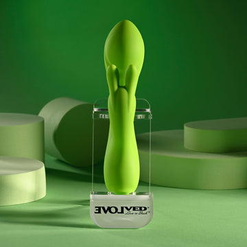 Evolved BRAT BUNNY - Green 16.2 cm USB Rechargeable Rabbit Vibrator