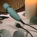 Evolved RUMBLE WAND - Olive Green 13.4 USB Rechargeable Mini Massage Wand